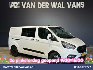 Ford Transit Custom 2.0 TDCI 130pk L2H1 Dubbele Cabine Euro6 Airco | 6-Zits | Camera | Navigatie | LED | Apple Carplay Android Auto, Cruisecontrol, Stoelverwarming, Verwarmde voorruit, Parkeersensoren, Achterklep