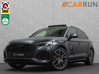 Audi Q5 300pk Hybrid S-Line | Luchtvering | Panorama | ACC | B&O Sound | Massage | Trekhaak | Matrix-LED | Head-Up | Sfeerverlichting | Leder | ISO-Glas | 3-Zone Clima | Standkachel | Bekerhouder Koeling/Verwarming | Stoelverwarming V+A | Zwarte Hemel | Carplay | Zonwering |