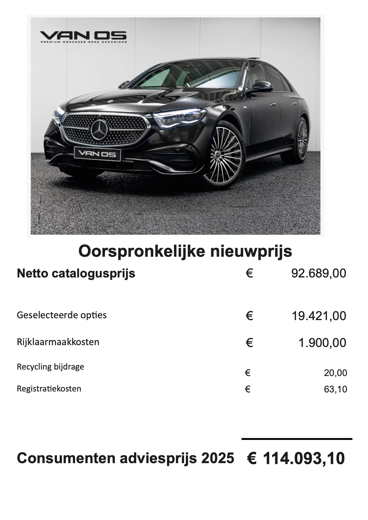 Hoofdafbeelding Mercedes-Benz E-Klasse