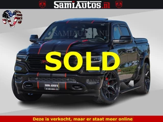 Dodge Ram Pick-Up HULK 5.7 V8 402PK | LIMITED EDITION | HUD | LUCHTVERING | BLACK ON BLACK | STRIPING | WIDE BODY | BREDE WIELEN | BOM VOL CREW CAB DUBBELE CAINE 5 PERSOONS UITVOERING | TOP STAAT |