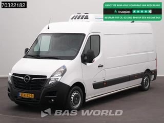 Opel Movano 140PK 500kg D'Hollandia Laadklep Koelwagen L3H2 Navi Airco Cruise Camera Parkeersensoren v+a Euro6 Koel Koeler Kühl Kühler Kühlwagen Kühlwagen Airco Cruise control