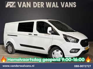 Ford Transit Custom 2.0 TDCI 131pk L2H1 Dubbele Cabine Euro6 Airco | 6-Zits | Cruisecontrol | Trekhaak Verwarmde voorruit, Parkeersensoren