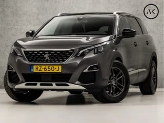 Peugeot 5008 1.2 PureTech GT-Line 7 Persoons (APPLE CARPLAY, GROOT NAVI, 360 CAMERA, KEYLESS, LEDER, ZWART HEMEL, SPORTSTOELEN, GETINT GLAS, LED KOPLAMPEN, SFEERVERLICHTING, DAB+, NIEUWSTAAT)