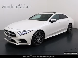Hoofdafbeelding Mercedes-Benz CLS Mercedes-Benz CLS 450 4Matic AMG // Burmester // 360 Camera // Sunroof // Trekhaak // 20 inch // Designo White // Distronic