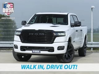 Dodge Ram 1500 Laramie | Night Edition | Crew Cab | 4X4 | 2025 Panorama | Niveau regeling | 14,4-inch Touchscreen | Passenger Display Meerprijs extra opties / Accessoires zoals Deksel, Backflip, Fenders, wraps, Stripings etc