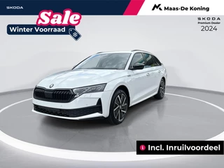 Hoofdafbeelding Škoda Octavia Skoda Octavia Combi 1.5 TSI MHEV Sportline Business | Infotainment navigatie pakket | Light & view | Panorama-schuif-/kanteldak | Trekhaak, wegklapbaar | Lichtmetalen velgen 18 | Incl. Inruilvoordeel |