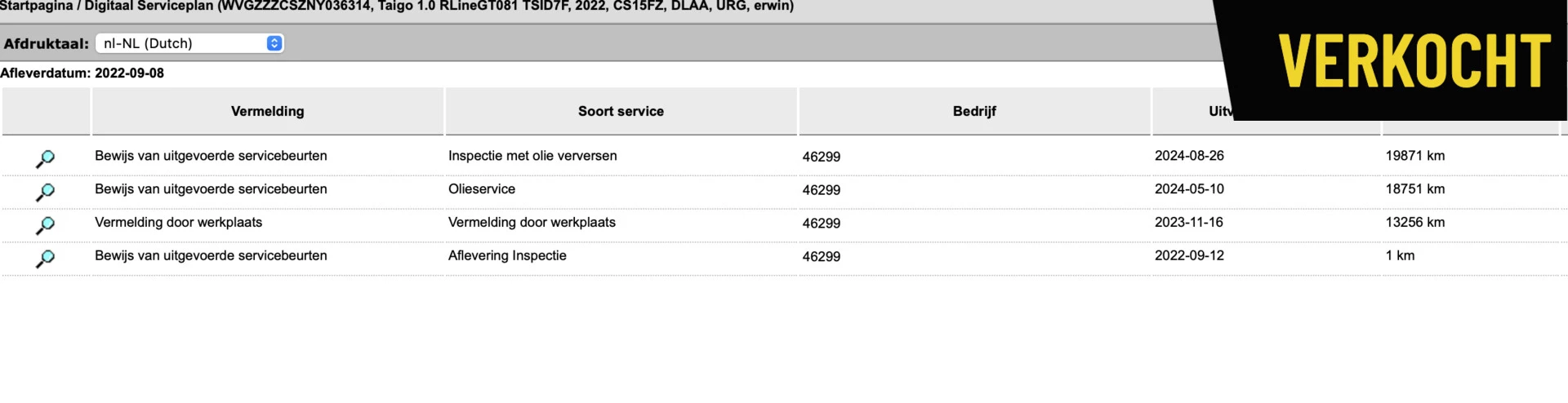 Hoofdafbeelding Volkswagen Taigo