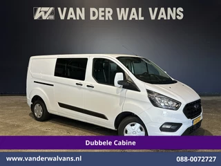 Ford Transit Custom 2.0 TDCI 131pk L2H1 Dubbele Cabine Euro6 Airco | 6-Zits | LED | Cruisecontrol | 2800kg trekhaak Parkeersensoren, Stoelverwarming
