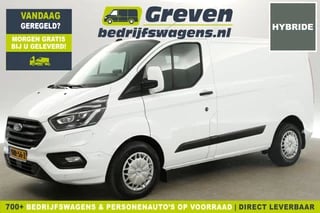 Ford Transit Custom 1.0 EcoBoost L1H1 PHEV 170PK Benzine Hybride Automaat Airco Camera Carplay Cruise Navi PDC 3 Persoons Stoelverwarming