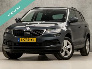 Škoda Karoq 1.5 TSI ACT Sportline 150Pk Automaat (APPLE CARPLAY, KEYLESS ENTRY, STOELVERWARMING, SPORTSTOELEN, GETINT GLAS, WITTE STIKSELS, CLIMATE CONTROL, BLUETOOTH, NIEUWSTAAT)