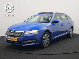 Škoda Superb Combi 1.4 TSI iV Business Edition Plus Plug In Hybrid 218pk Dealer O.H PHEV | Trekhaak Af Fabriek | Panodak | Cruise Control | Camera | Sportstoelen Verwarmd | Crystal LED | Apple Carplay | Navigatie | DAB |