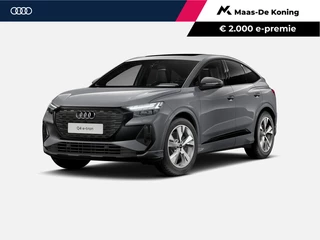 Hoofdafbeelding Audi Q4 Sportback e-tron Audi Q4 Sportback e-tron 40 S Edition 204 PK · Trekhaak elek. wegklapbaar · Stuurverwarming · Glazen panoramadak