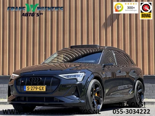 Audi e-tron S quattro 95 kWh | 504 PK! | Panoramadak | Softclose | Head-Up Display | Virtuele Spiegels | Elektr. Stoelen + Geheugen | Nightvision | 360 Camera | B&O | Afn. Trekhaak | Standkachel | 22" Lichtmetaal |