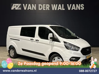 Ford Transit Custom 2.0 TDCI 131pk L2H1 Dubbele Cabine Euro6 Airco | 6-Zits | Navigatie | LED | Apple Carplay | Cruisecontrol Android Auto, Parkeersensoren, Stoelverwarming, Verwarmde voorruit, 2800kg trekvermogen