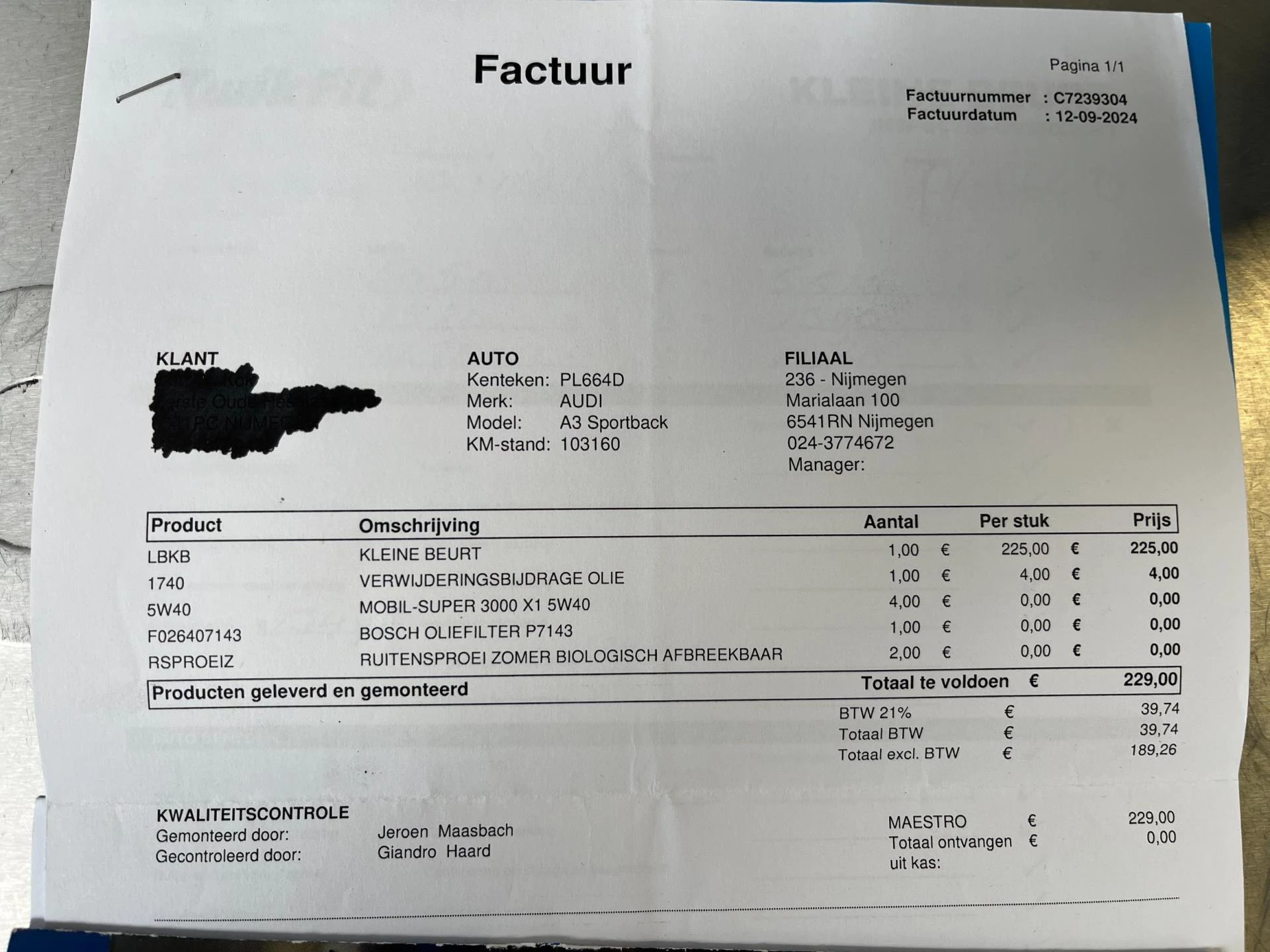 Hoofdafbeelding Audi A3