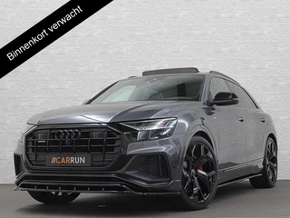 Audi Q8 60 462pk Competition S-Line | 11-2022 | RS Leder | Carbon | Softclose | 360 Camera | ACC | Panorama | Luchtvering | Nachtzicht Cam | Headup | LED-Matrix | Trekhaak | Lane & Side Assist | Led Sfeerverlichting | Keyless-Entry | | Black-Optic | Rijklaar incl. Bovag Garantie.