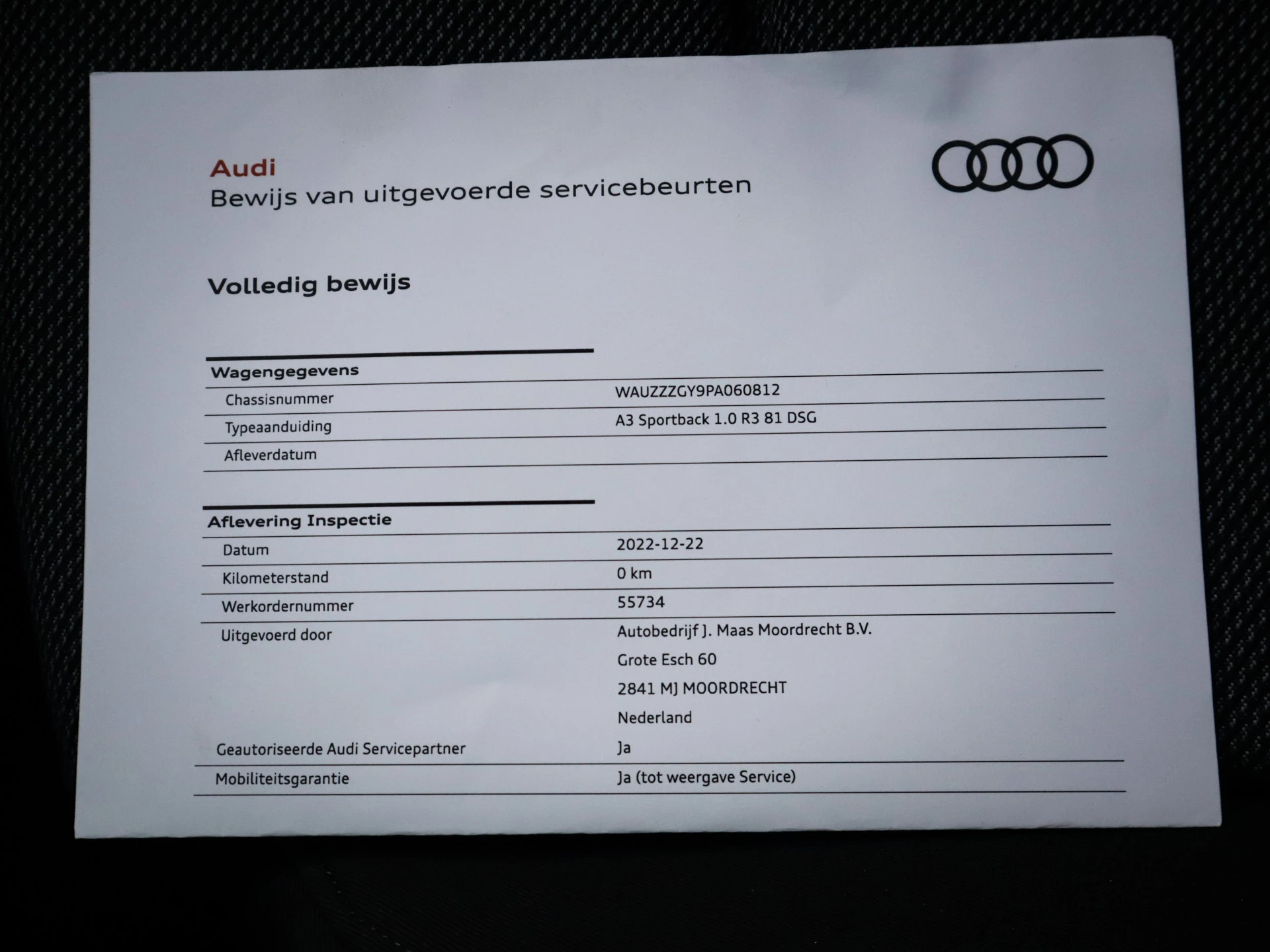 Hoofdafbeelding Audi A3