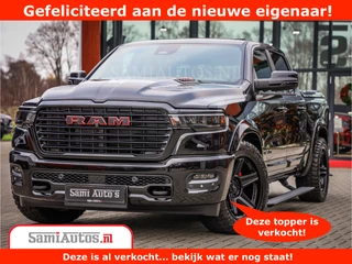 Dodge Ram 1500 Night Premium | Full Option | De Meest Luxe Pick-Up in zijn Klasse | 14.4 Inch Display | Luchtvering | 420PK 636 Nm | Comfortabele Dubbele Cabine met Royale 5 Zitplaatsen | BPM vrij | Nu Leverbaar uit Voorraad | Voorraad Nr 2233 - 7672
