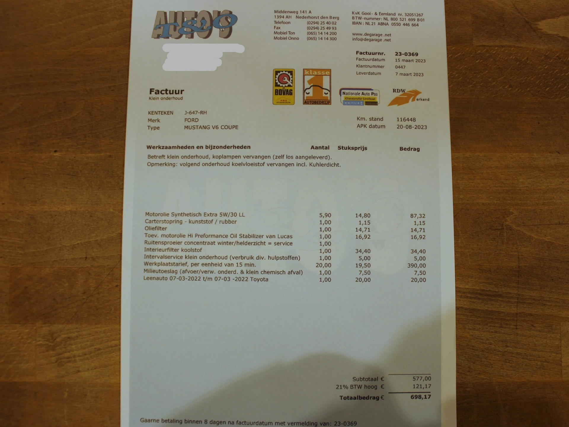 Hoofdafbeelding Ford Mustang