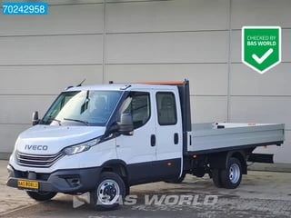 Iveco Daily 35C18 3.0 180PK Nwe model 2025 Dubbel Cabine Open laadbak Navi ACC LED 3,5T Trekvermogen Pritsche Pickup Airco Dubbel cabine