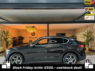 Alfa Romeo Stelvio 2.0 T AWD Super Garantie 280 PK Memory StuurVW StoelVW Elek Achterklep Leder PDC Led Cruise Clima Navi Rijklaar