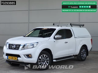 Nissan Navara 163pk Trekhaak Navi Airco Cruise Camera Parkeersensoren Standkachel Werkplaatsinrichting Euro6 2m3 Airco Trekhaak Cruise control