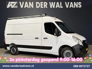 Opel Movano 2.3 CDTI 146pk L2H2 Inrichting Euro6 Airco | Imperiaal | Camera | Navigatie | 2500kg Trekhaak | Omvormer Cruisecontrol, Parkeersensoren, Bijrijdersbank