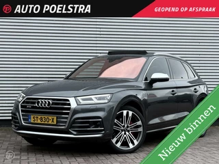 Audi Q5 3.0 TFSI SQ5 Quattro Panoramadak B&O Luchtvering HUD Matrix Trekhaak Carbon ACC RS-zetels Ambianceverlichting
