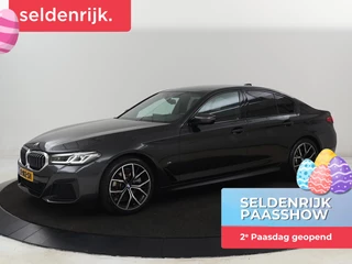 BMW 5-serie 520i M Sport | Leder | Stoelverwarming |  Carplay | 19'' | Sportstoelen | Live Cockpit | Navigatie | Parkeerhulp | Adaptief LED | Memory | Keyless start