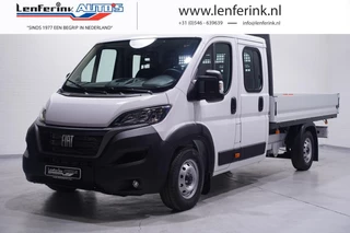 Fiat Ducato 2.2 Mjet 140 pk Dubbel Cabine 7p Pick Up / Open Laadbak Airco, Cruise Control, LxBxH 330x202x40 cm, Nieuw