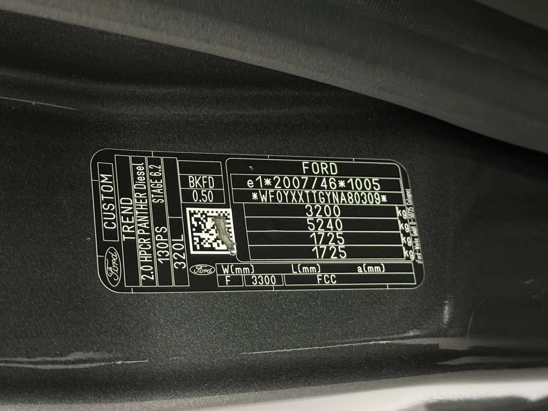 Hoofdafbeelding Ford Transit Custom