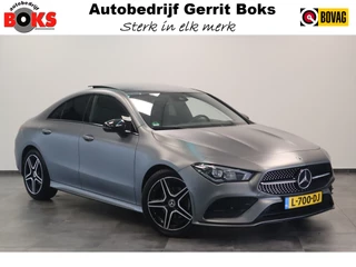 Hoofdafbeelding Mercedes-Benz CLA Mercedes-Benz CLA 180 AMG Business Solution Luxury Sfeer verlichting Panoramadak, Ambi light, Navigatie, 18LMV, Matte kleur 24 maanden garantie mogelijk (*vraag naar de voorwaarden)