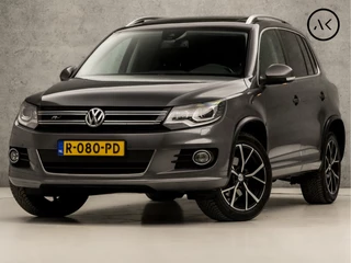 Volkswagen Tiguan 1.4 TSI R-Line Sport 150Pk Automaat (PANORAMADAK, NAVIGATIE, XENON, CAMERA, LEDEREN SPORTSTOELEN, STOELVERWARMING, KEYLESS, CRUISE, NIEUWE APK, NIEUWSTAAT)