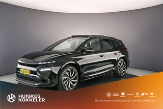 Hoofdafbeelding Škoda Enyaq iV Skoda Enyaq 85 Sportline 286pk Automaat Trekhaak, Panoramadak, Warmtepomp, 360 camera, CANTON audio, Adaptive cruise control, Navigatie, LED matrix koplampen, Elektrische achterklep