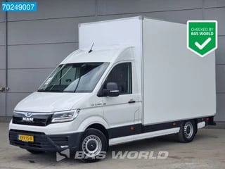 Hoofdafbeelding MAN eTGE MAN ETGE 3.140 100% Elektrisch Automaat Bakwagen Navi Airco Cruise Meubelbak Koffer Gelsoten laadbak 15m3 Airco Cruise control