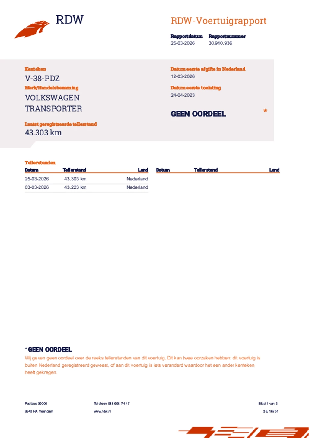 Hoofdafbeelding Volkswagen Transporter