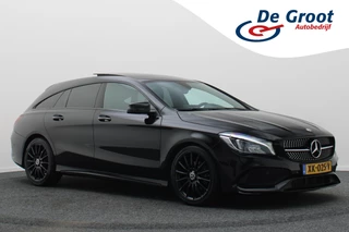 Mercedes-Benz CLA Shooting Brake 180 Business Solution AMG Night Upgrade Automaat Panoramadak, LED, Camera, Navigatie, Stoelverwarming, PDC, 18"