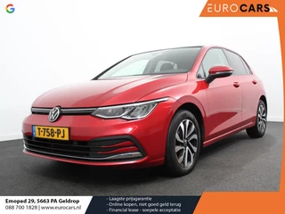 Volkswagen Golf 1.0 eTSI 110pk Active Automaat Panorama dak Navigatie Climate Control Adaptive Cruise Control Virtual Cockpit Stoelverwarming Extra Getint Glas