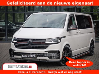 Volkswagen Transporter 2.0 TDI DC L2H1 30 Bulli 6 Persoons | Zeer Dik | In Zeer Goede Conditie | Comfortabele Dubbele Cabine met 6 Zitplaatsen | Body Kit | 20 Inch Brede Zwarte Wielen | Full Led | Camera | 2X Schuif Deuren |