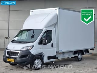 Peugeot Boxer 165PK Bakwagen Laadklep Zijdeur Lat om lat Airco Bluetooth Radio Meubelbak Koffer Gesloten laadbak 21m3 Airco Cruise control