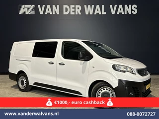 Peugeot Expert 2.0 BlueHDI 123pk L3H1 Dubbele Cabine Euro6 Airco | 2x zijdeur | 2500kg Trekhaak | 5-Zits Cruisecontrol, Parkeersensoren