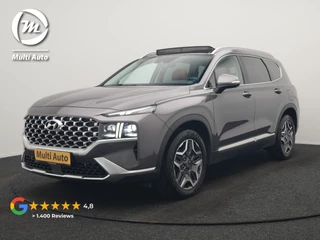 Hoofdafbeelding Hyundai Santa Fe Hyundai Santa Fe 1.6 T-GDI Premium Smart Sky PHEV 266pk Dealer O.H. | Panodak | Adaptive Cruise | Camera | Krell Audio | Lederen Sportstoelen Verwarmd | Apple Carplay | Keyless | Blis | Stuur Verwarmd | Navigatie | DAB | Plug In Hybrid