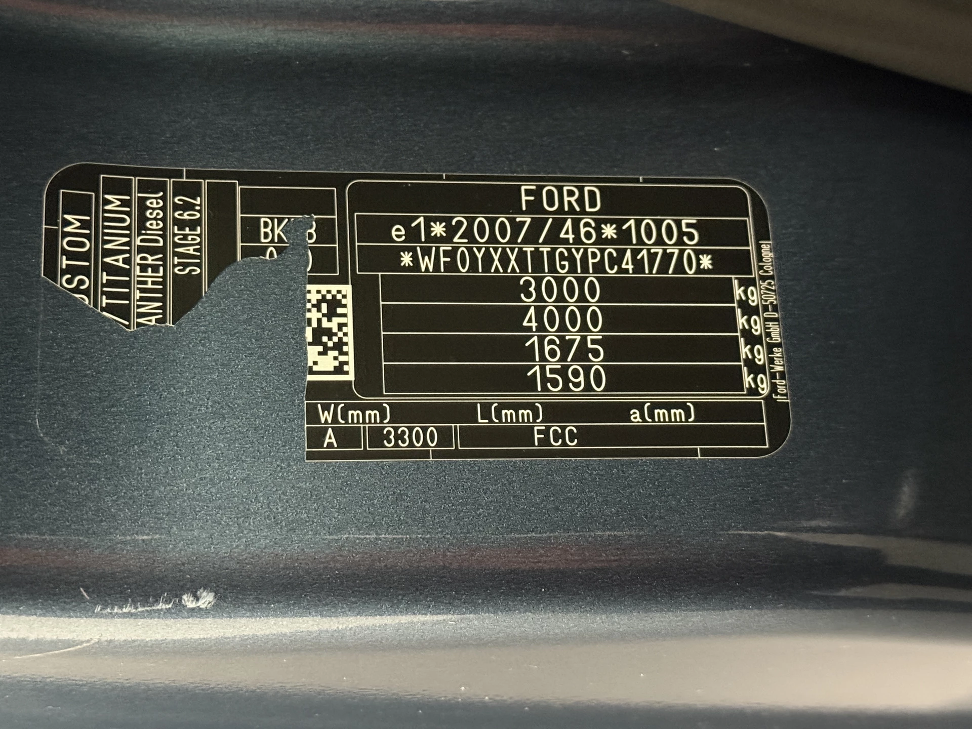 Hoofdafbeelding Ford Transit Custom