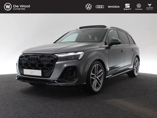 Audi Q7 Pro Line S 55 TFSI e 394 pk | Glazen panoramadak | Assistentiepakket plus, remote parkeerassistent plus | Optiekpakket zwart plus