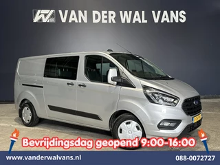 Ford Transit Custom 2.0 TDCI 170pk Automaat L2H1 Dubbele Cabine Euro6 Airco | 5-Zits | Xenon | Camera | Navigatie | Apple Carplay | LED Android Auto, Stoelverwarming, Verwarmde voorruit, Parkeersensoren, Trekhaak