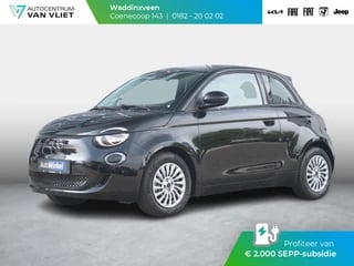 Fiat 500e 42 kWh | Camera | Keyless | PDC | BSM | Clima | Cruise | Apple Carplay | Subsidie € 2.000,- *