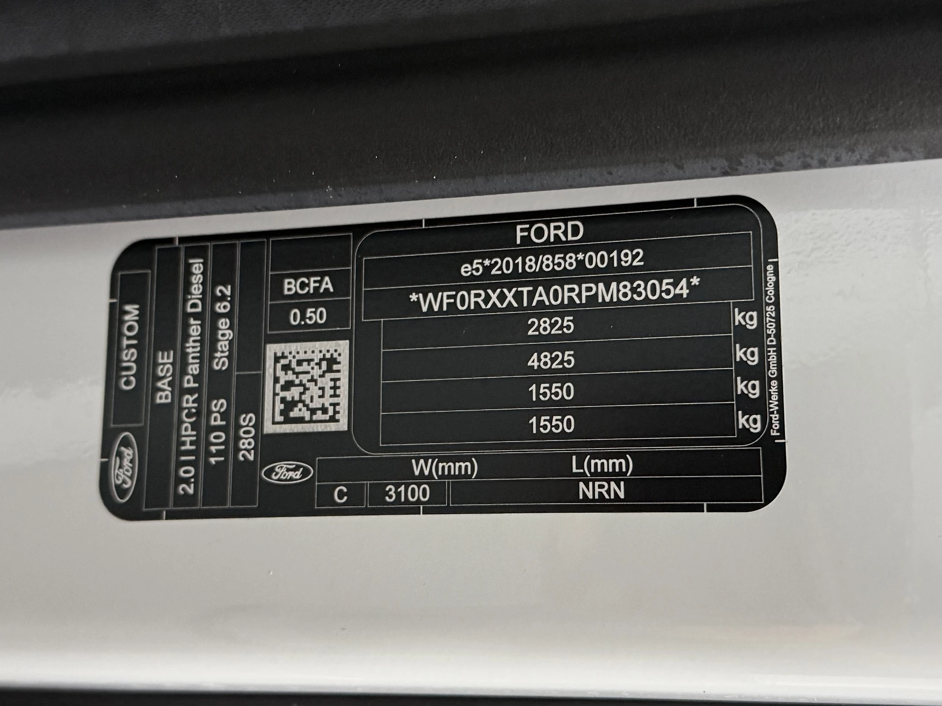 Hoofdafbeelding Ford Transit Custom