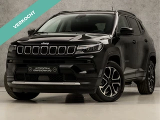 Jeep Compass 4xe 240 Plug-in Hybrid Electric Limited 240Pk Automaat (VIRTUAL COCKPIT, APPLE CARPLAY, GROOT NAVI, STUUR/STOELVERWARMING, ADAPTIVE CRUISE, SPORTSTOELEN, CAMERA, LEDER, KEYLESS, NIEUWE APK, NIEUWSTAAT)
