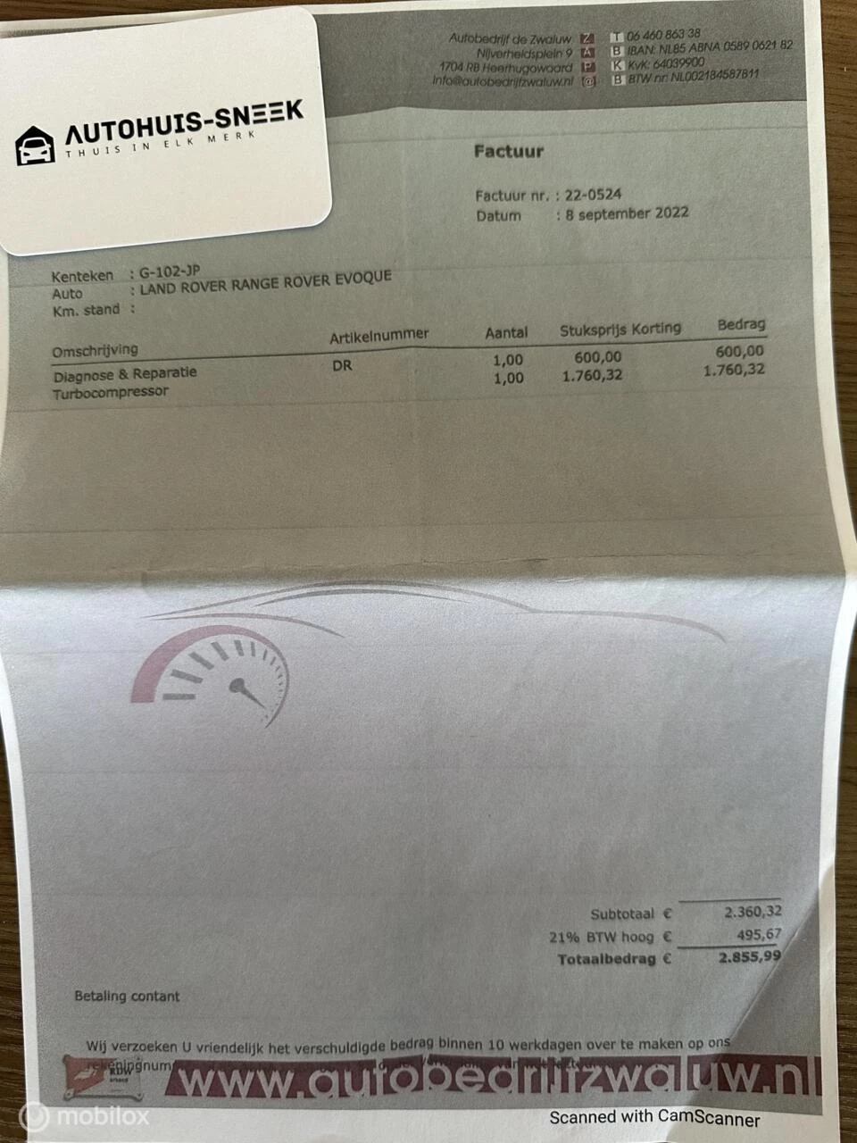 Hoofdafbeelding Land Rover Range Rover Evoque