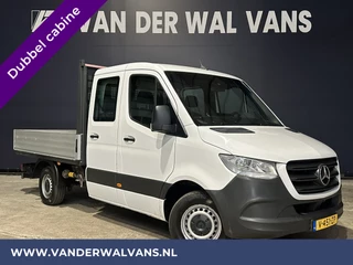Mercedes-Benz Sprinter 314 CDI 143pk Pick-Up Open Laadbak 1000kg Kraan Dubbele Cabine Euro6 Airco | 3500kg Trekhaak | 6-Zits Apple Carplay, Android Auto, Cruisecontrol